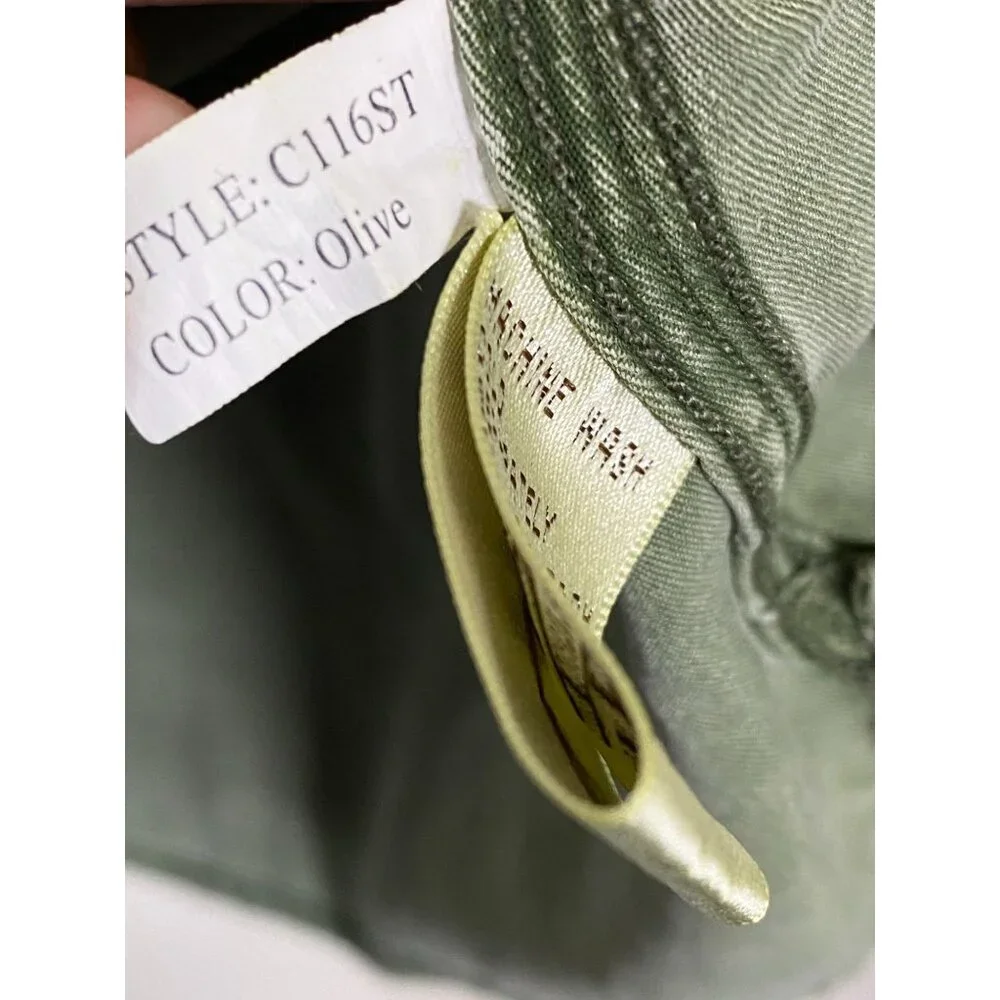 Ryan Michael Men Silk Blend Green Button Up Shirt Size Large Long Sleeve Western - Picture 15 of 16